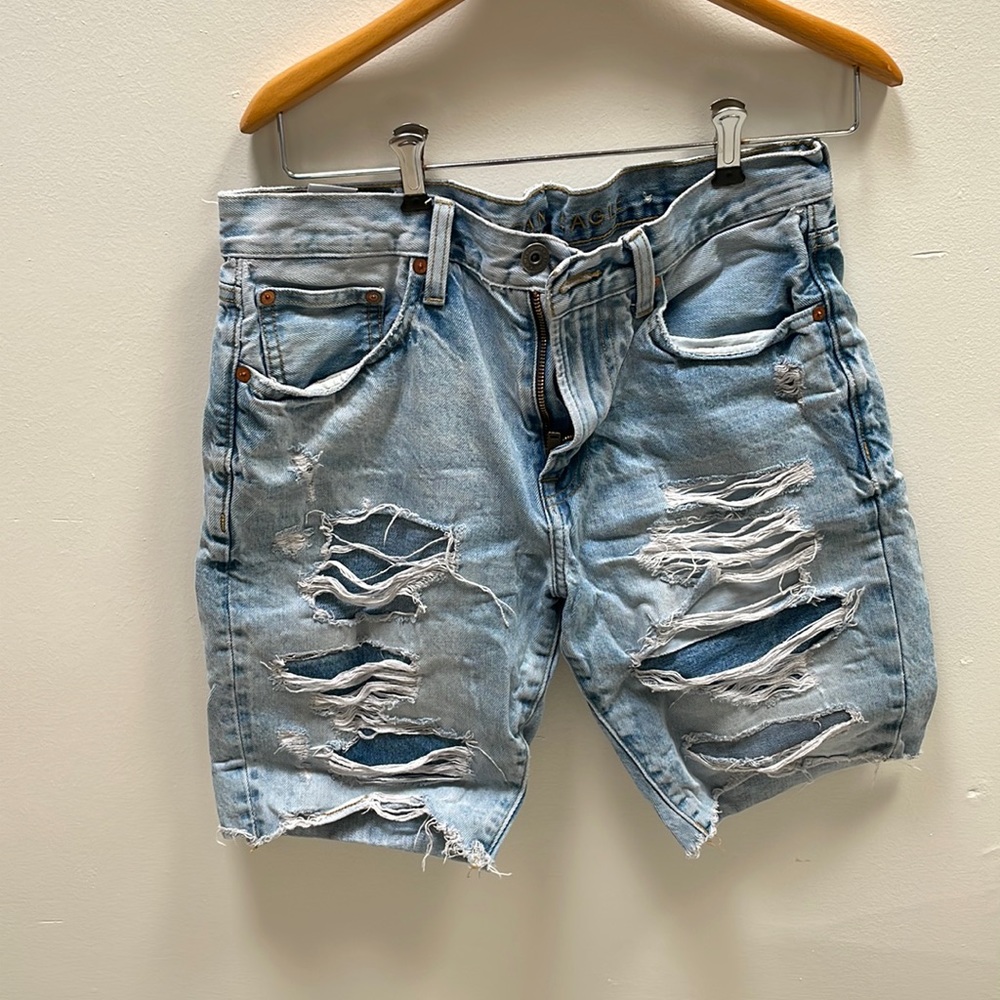 American Eagle distressed jeans shorts